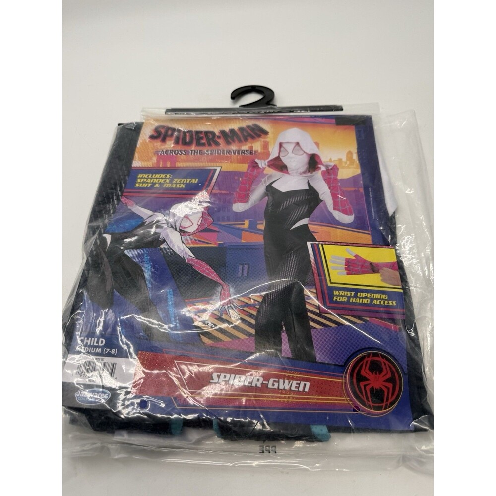 Jazwares MARVEL Spider-Gwen Official Youth Halloween Costume Child's M 7-8 Med - Picture 7 of 9